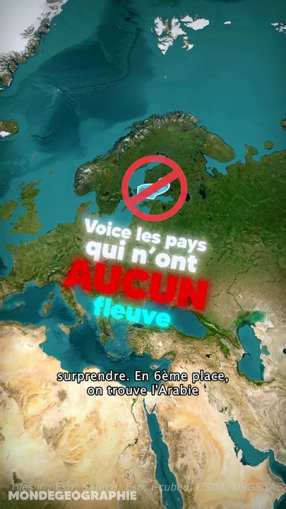 Ces pays n'ont AUCUN fleuve! Le numéro 1 te surprendra! #géographie
