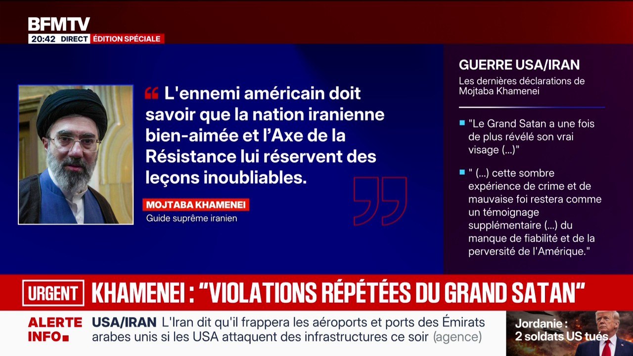 Dans un message écrit, Mojtaba Khamenei affirme que l'Iran "réserve des leçons inoubliables" aux États-Unis