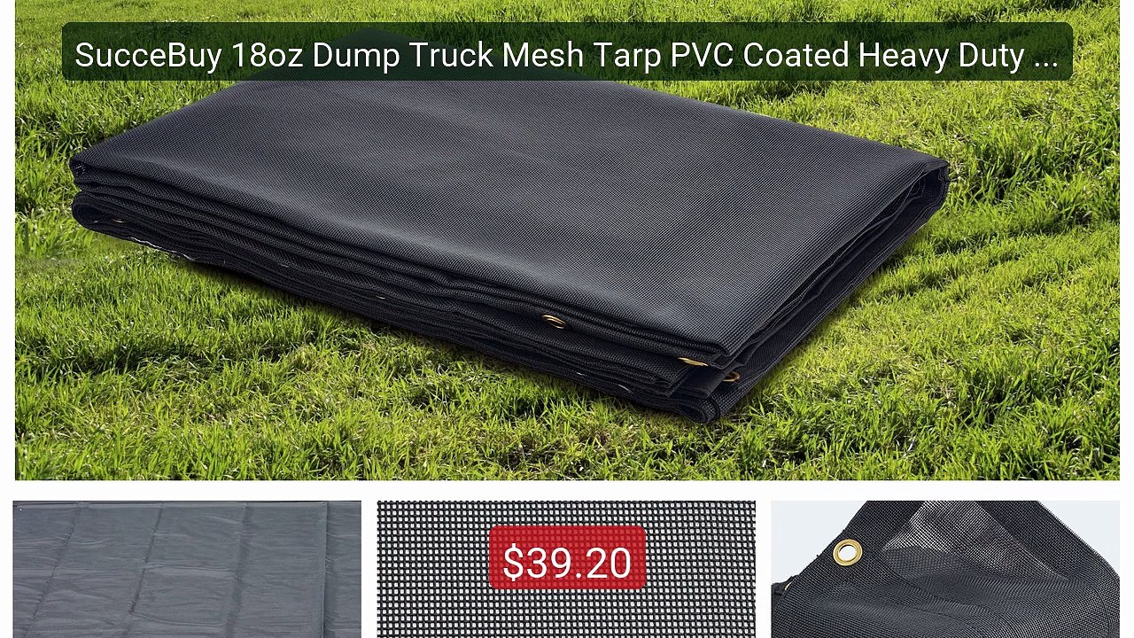 SucceBuy 18oz Dump Truck Mesh Tarp PVC Coated Heavy Duty Cover wit... -- Best Deal 2026 | Shop Now!