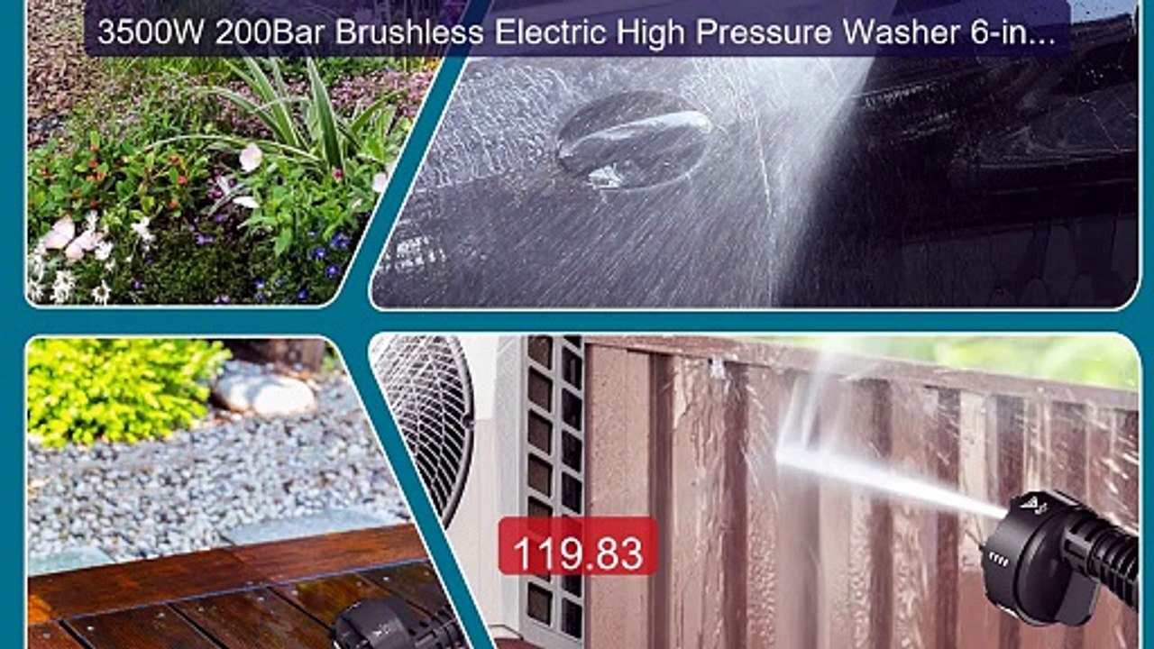 3500W 200Bar Brushless Electric High Pressure Washer 6-in-1 Ca... -- Hot Deal 2026 | Limited Offer!