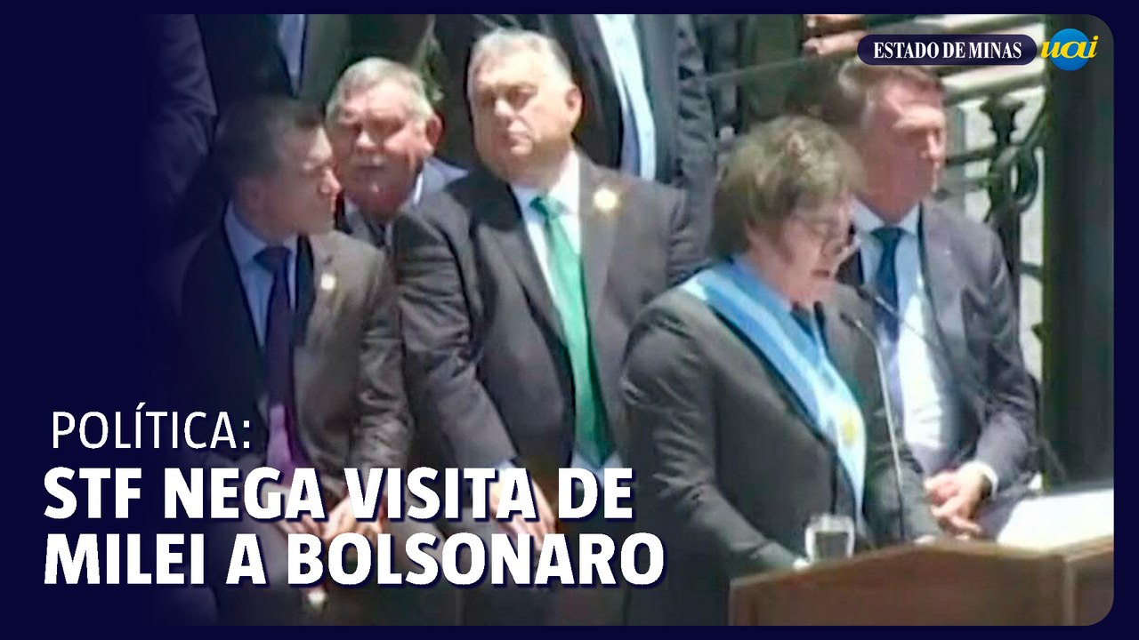 STF nega visita de Milei a Bolsonaro em prisão domiciliar
