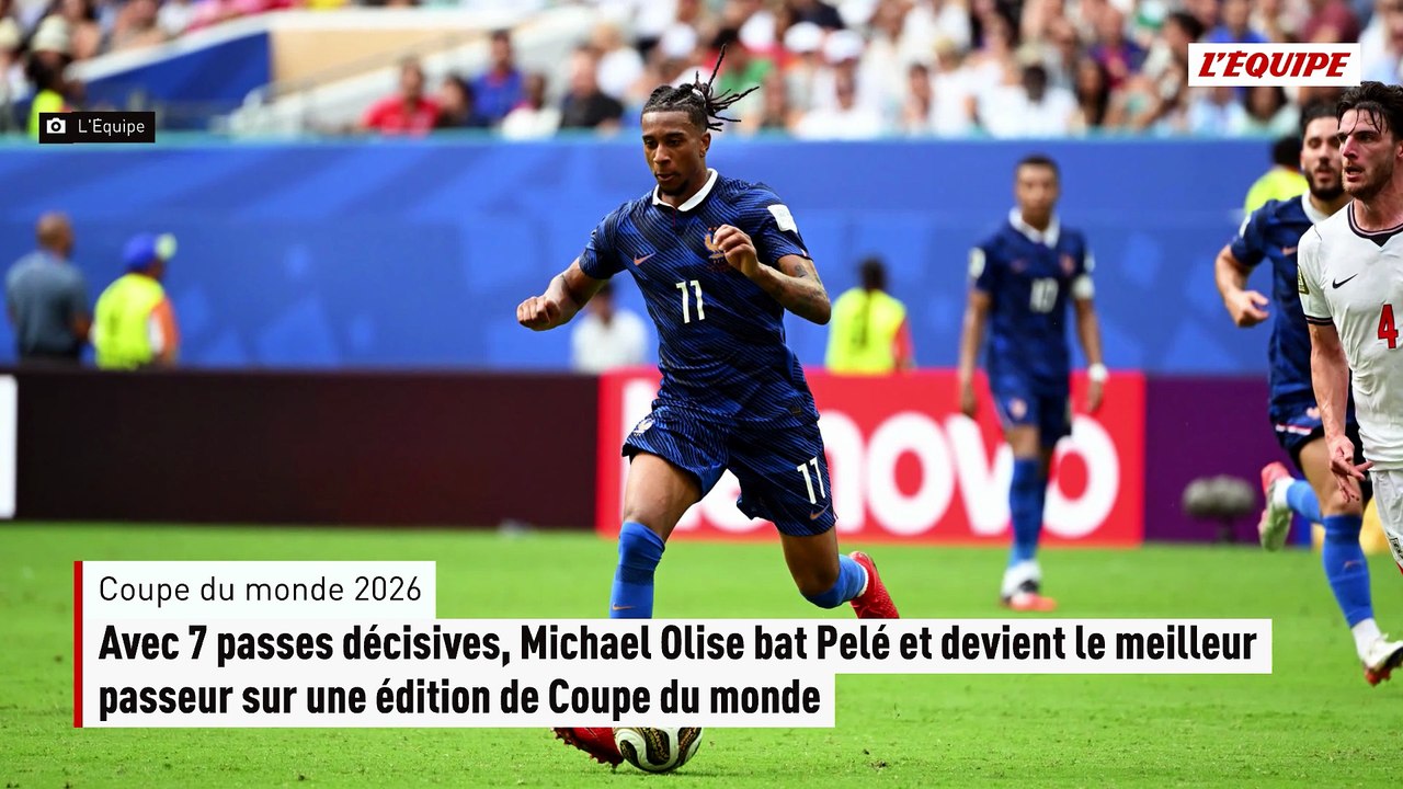 Avec 7 passes décisives, Michael Olise bat Pelé et devient le meilleur passeur sur une édition de Coupe du monde - Foot - Coupe du monde 2026