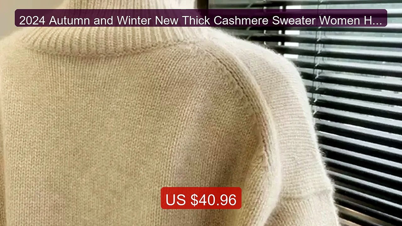 2024 Autumn and Winter New Thick Cashmere Sweater Women High ... -- Amazing Value 2026 | Must Have!