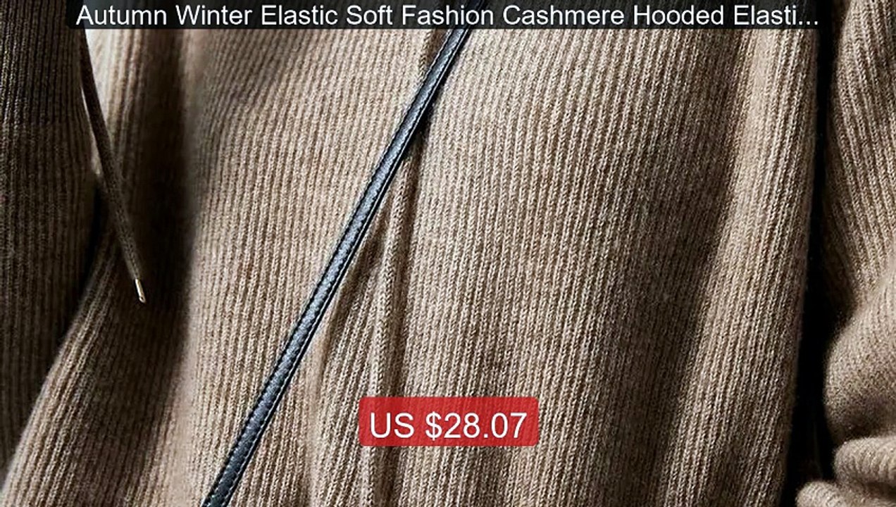 Autumn Winter Elastic Soft Fashion Cashmere Hooded Elasticity Swea... -- Best Deal 2026 | Shop Now!