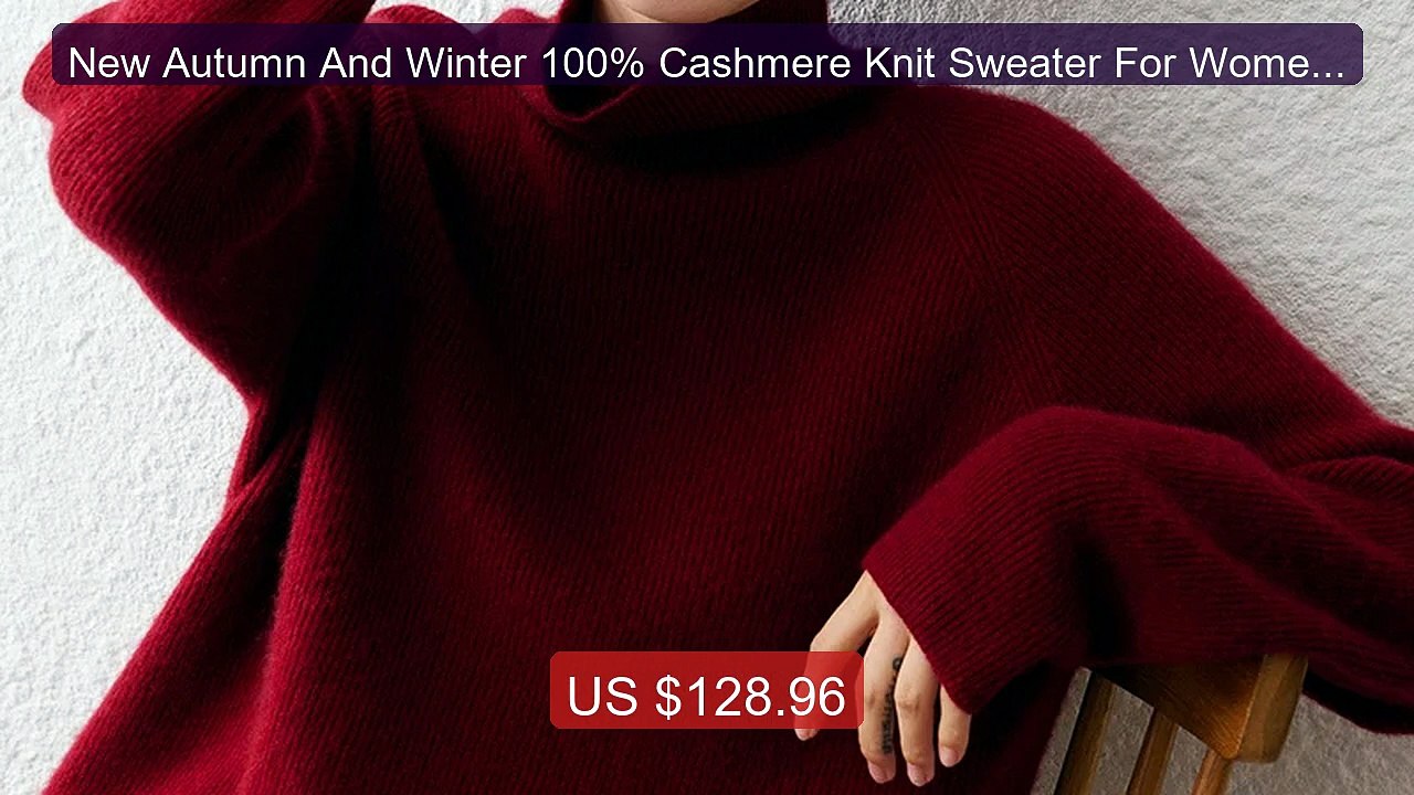 New Autumn And Winter 100% Cashmere Knit Sweater For Women ... -- Top Pick 2026 | Unbeatable Price!