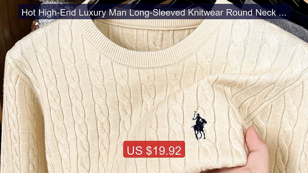 Hot High-End Luxury Man Long-Sleeved Knitwear Round Neck No Pi... -- Best Buy 2026 | Great Quality!
