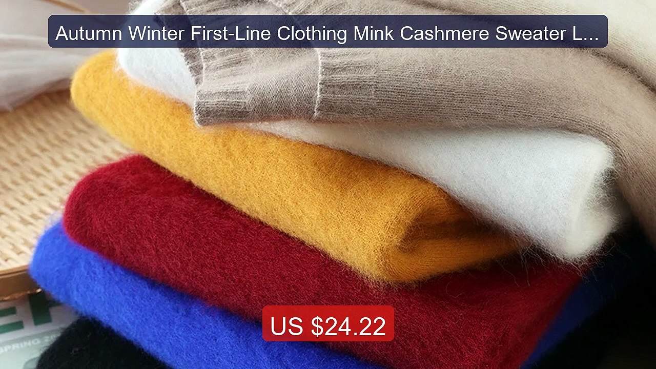Autumn Winter First-Line Clothing Mink Cashmere Sweater Loose ... -- Hot Deal 2026 | Limited Offer!