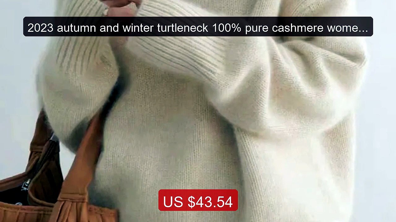 2023 autumn and winter turtleneck 100% pure cashmere women loo... -- Hot Deal 2026 | Limited Offer!