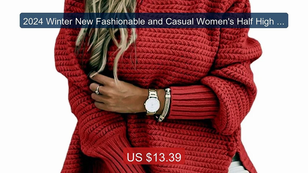 2024 Winter New Fashionable and Casual Women's Half High Coll... -- Amazing Value 2026 | Must Have!
