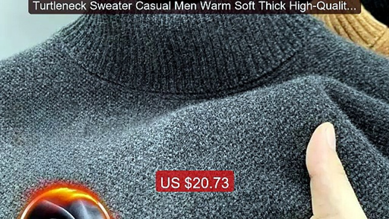 Turtleneck Sweater Casual Men Warm Soft Thick High-Quality Comforta... -- Top Rated 2026 | Buy Now!