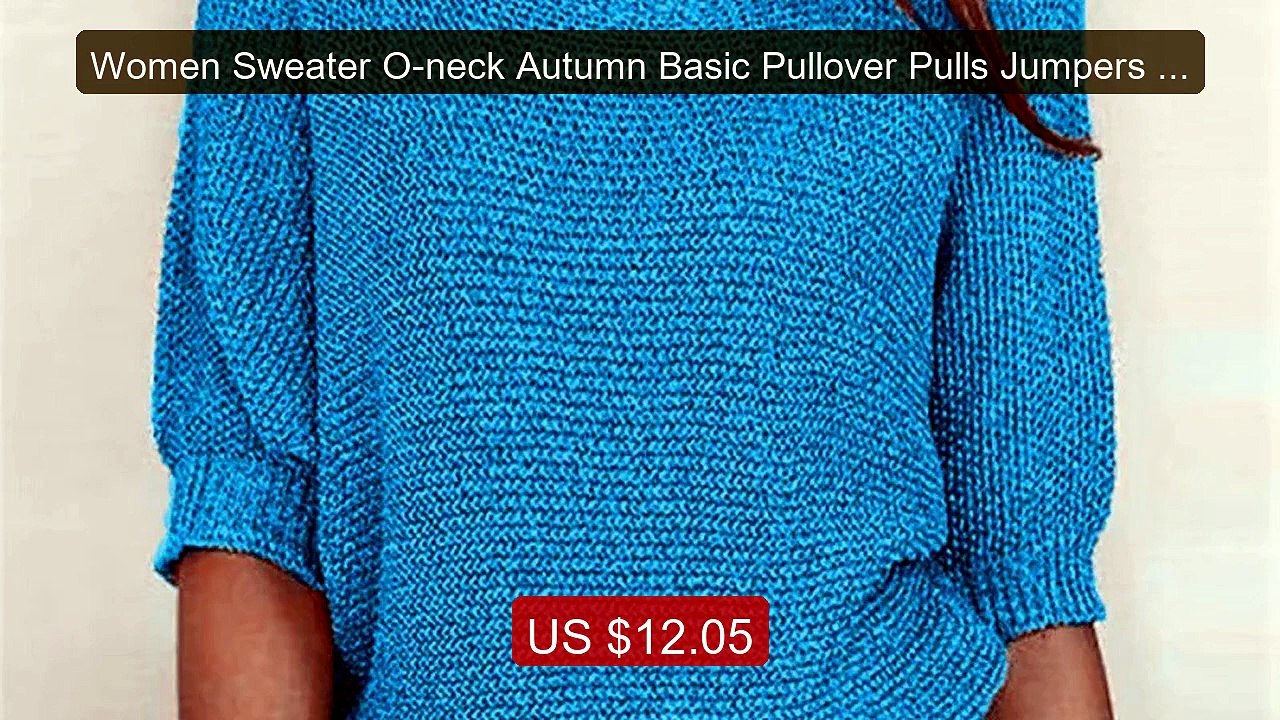 Women Sweater O-neck Autumn Basic Pullover Pulls Jumpers Korean Lon... -- Top Rated 2026 | Buy Now!
