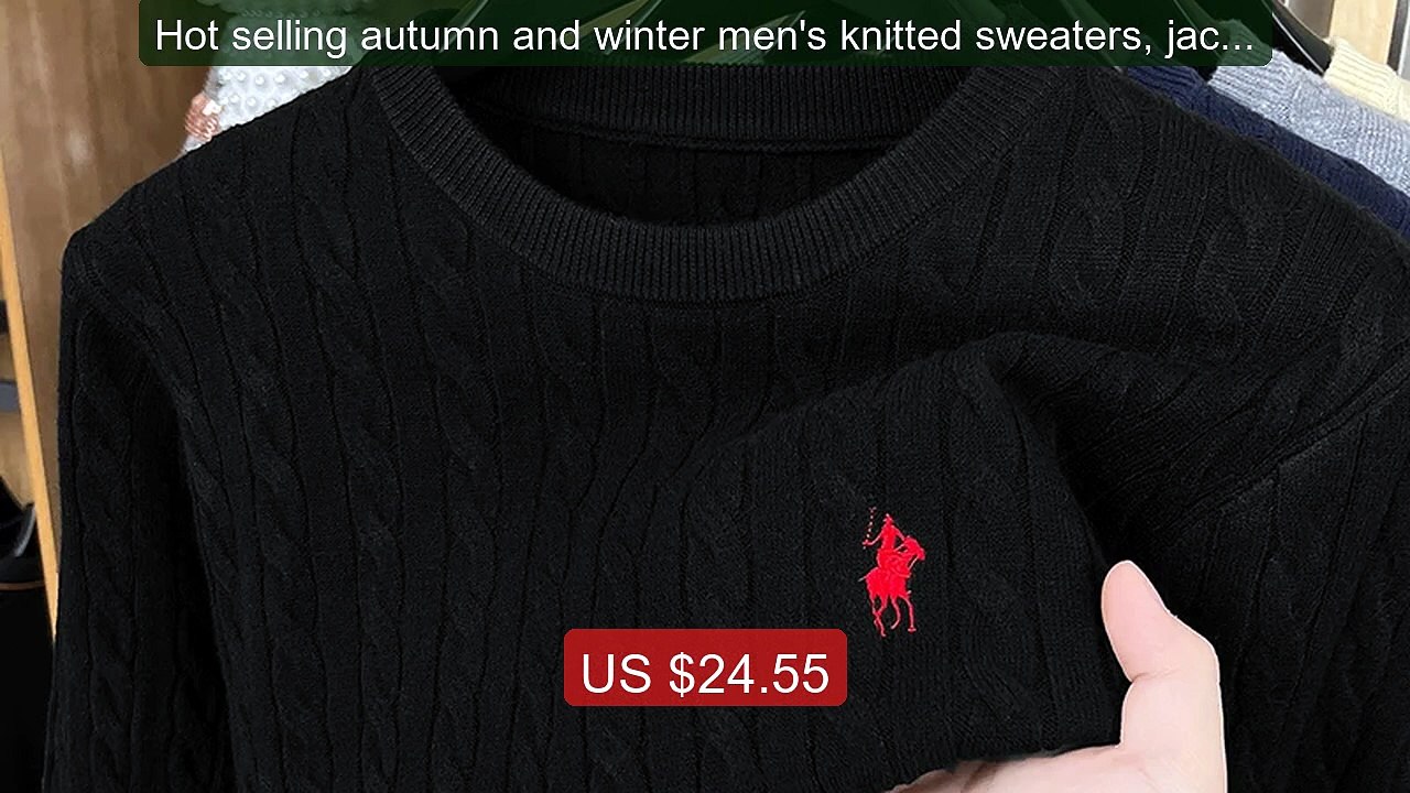 Hot selling autumn and winter men's knitted sweaters, jacquard lux... -- Best Deal 2026 | Shop Now!