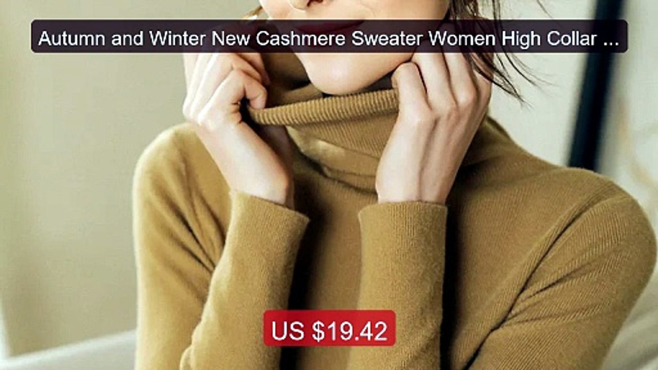Autumn and Winter New Cashmere Sweater Women High Collar Pull... -- Amazing Value 2026 | Must Have!