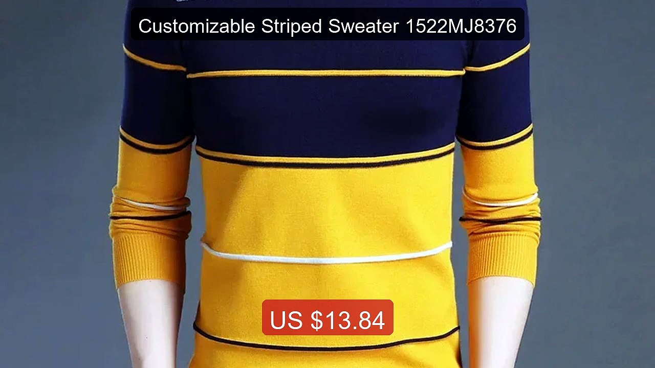 Customizable Striped Sweater 1522MJ8376 -- Top Pick 2026 | Unbeatable Price!