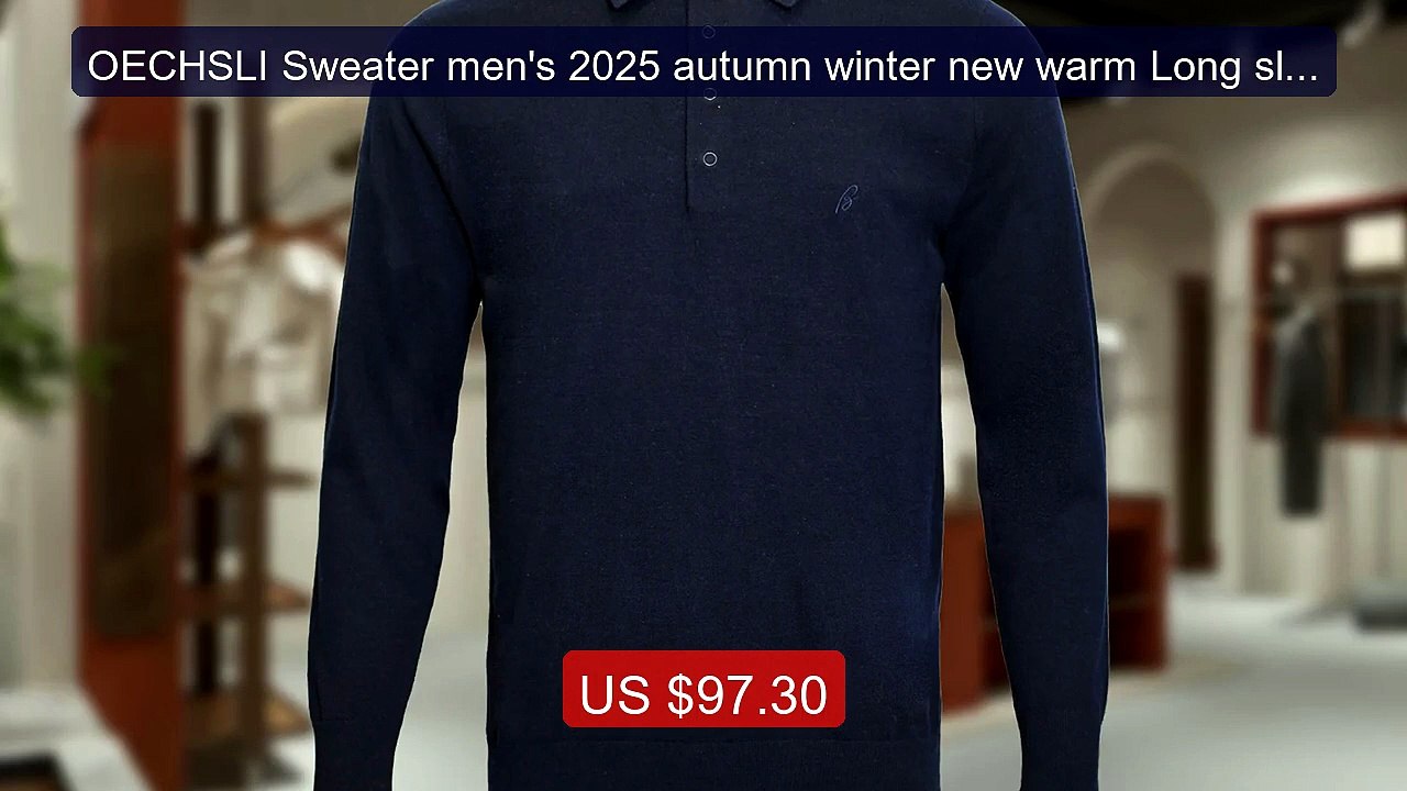 OECHSLI Sweater men's 2025 autumn winter new warm Long sleeved... -- Best Buy 2026 | Great Quality!