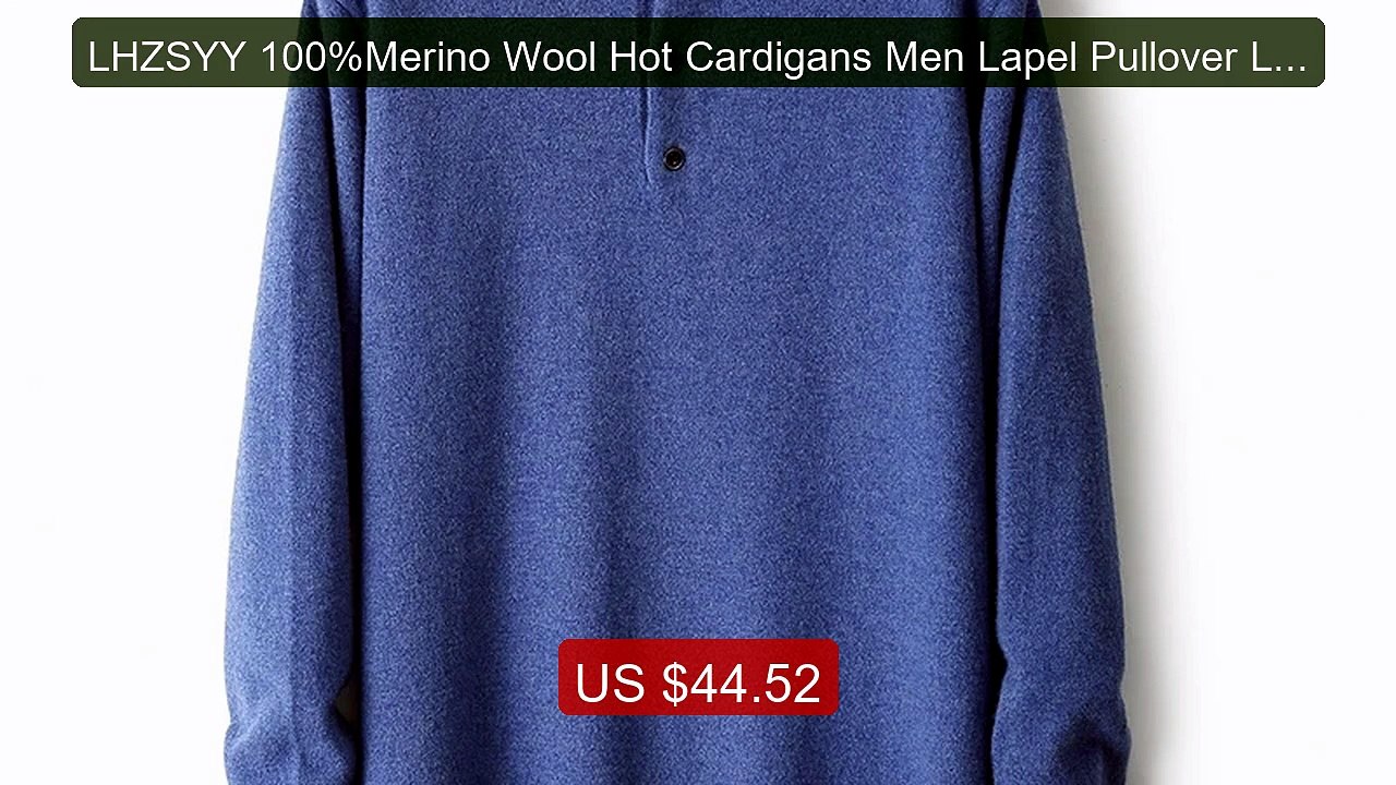 LHZSYY 100%Merino Wool Hot Cardigans Men Lapel Pullover Long S... -- Hot Deal 2026 | Limited Offer!