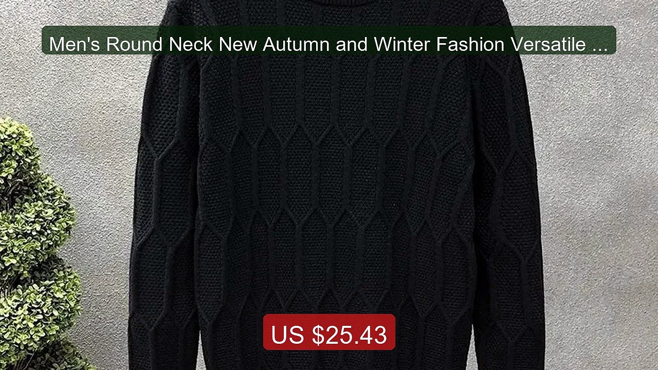 Men's Round Neck New Autumn and Winter Fashion Versatile Casu... -- Amazing Value 2026 | Must Have!