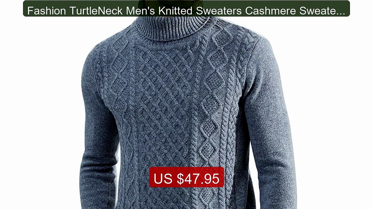 Fashion TurtleNeck Men's Knitted Sweaters Cashmere Sweater 100... -- Hot Deal 2026 | Limited Offer!