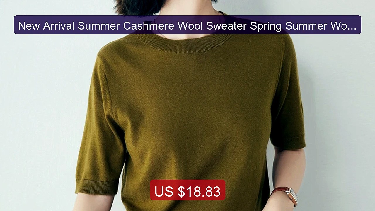 New Arrival Summer Cashmere Wool Sweater Spring Summer Women Solid... -- Best Deal 2026 | Shop Now!