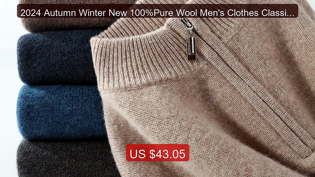 2024 Autumn Winter New 100%Pure Wool Men's Clothes Classic Eng... -- Hot Deal 2026 | Limited Offer!