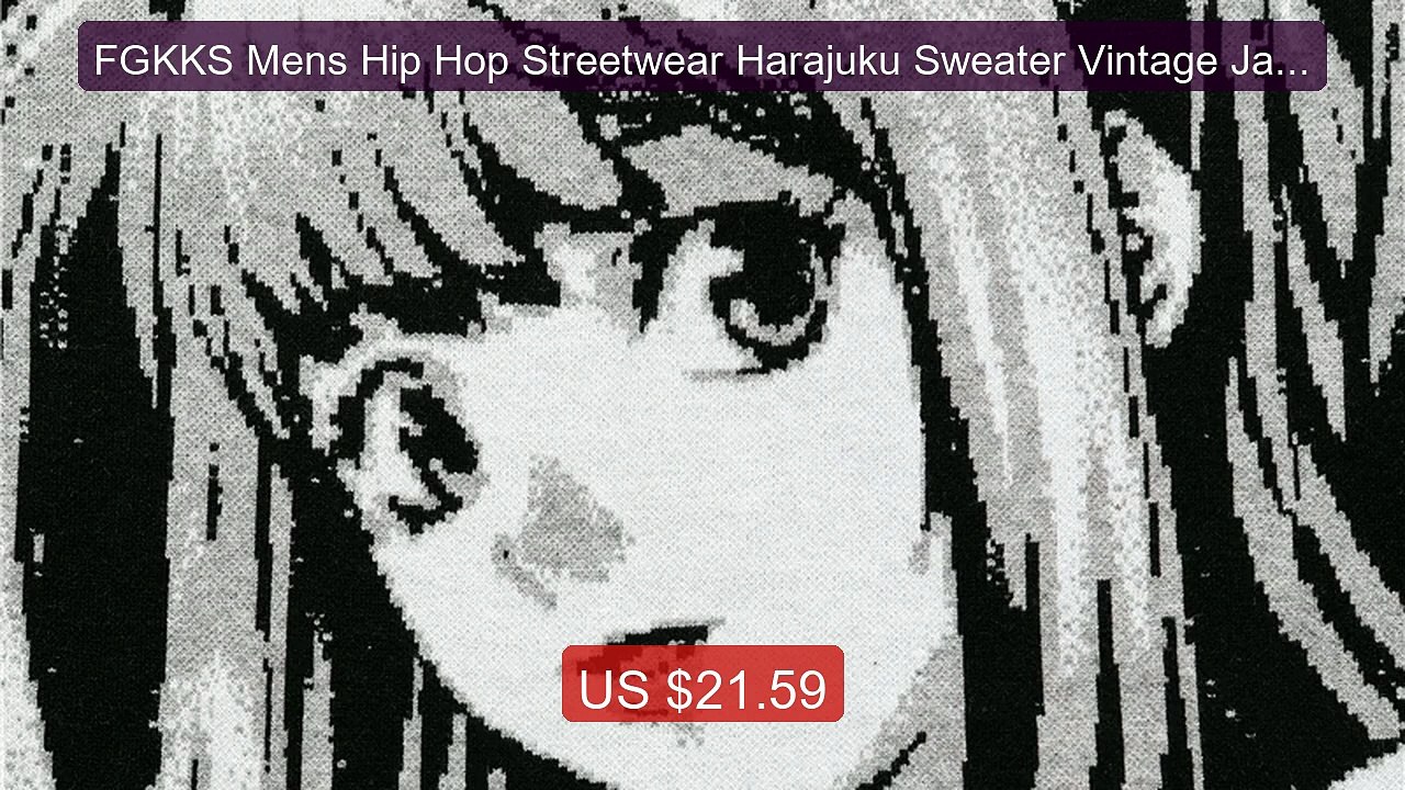 FGKKS Mens Hip Hop Streetwear Harajuku Sweater Vintage Japa... -- Top Pick 2026 | Unbeatable Price!