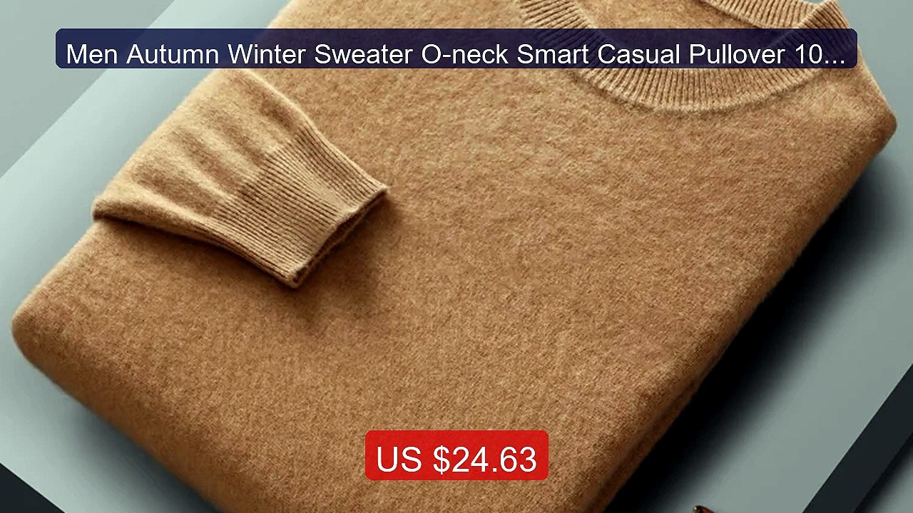 Men Autumn Winter Sweater O-neck Smart Casual Pullover 100%... -- Top Pick 2026 | Unbeatable Price!