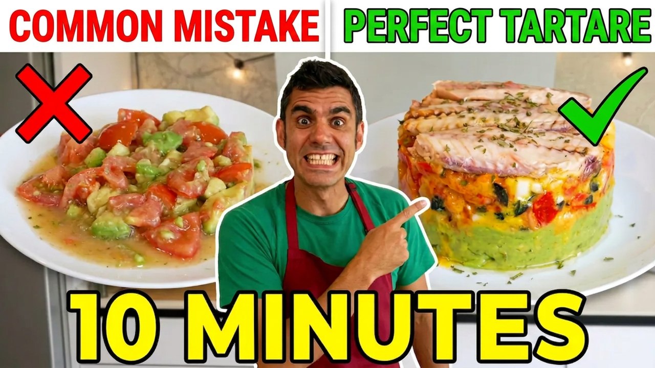Tomato Tartare with Tuna Belly (With a Real Chef Secret!)