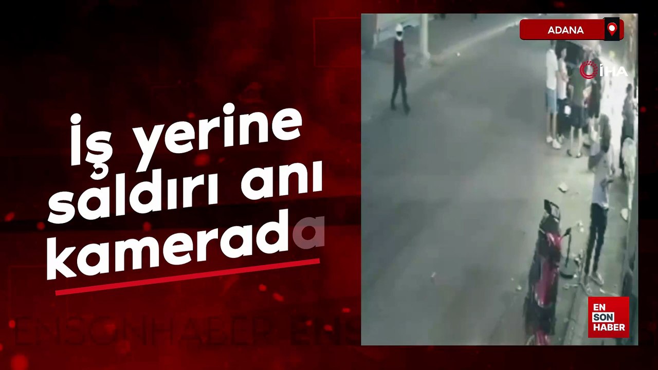 Adana'da iş yerinin kurşunlanması sonucu 1 kişi yaralandı