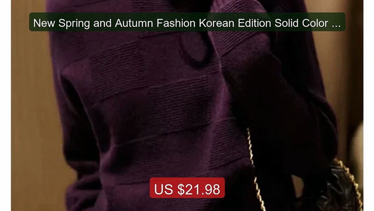 New Spring and Autumn Fashion Korean Edition Solid Color Ro... -- Top Pick 2026 | Unbeatable Price!