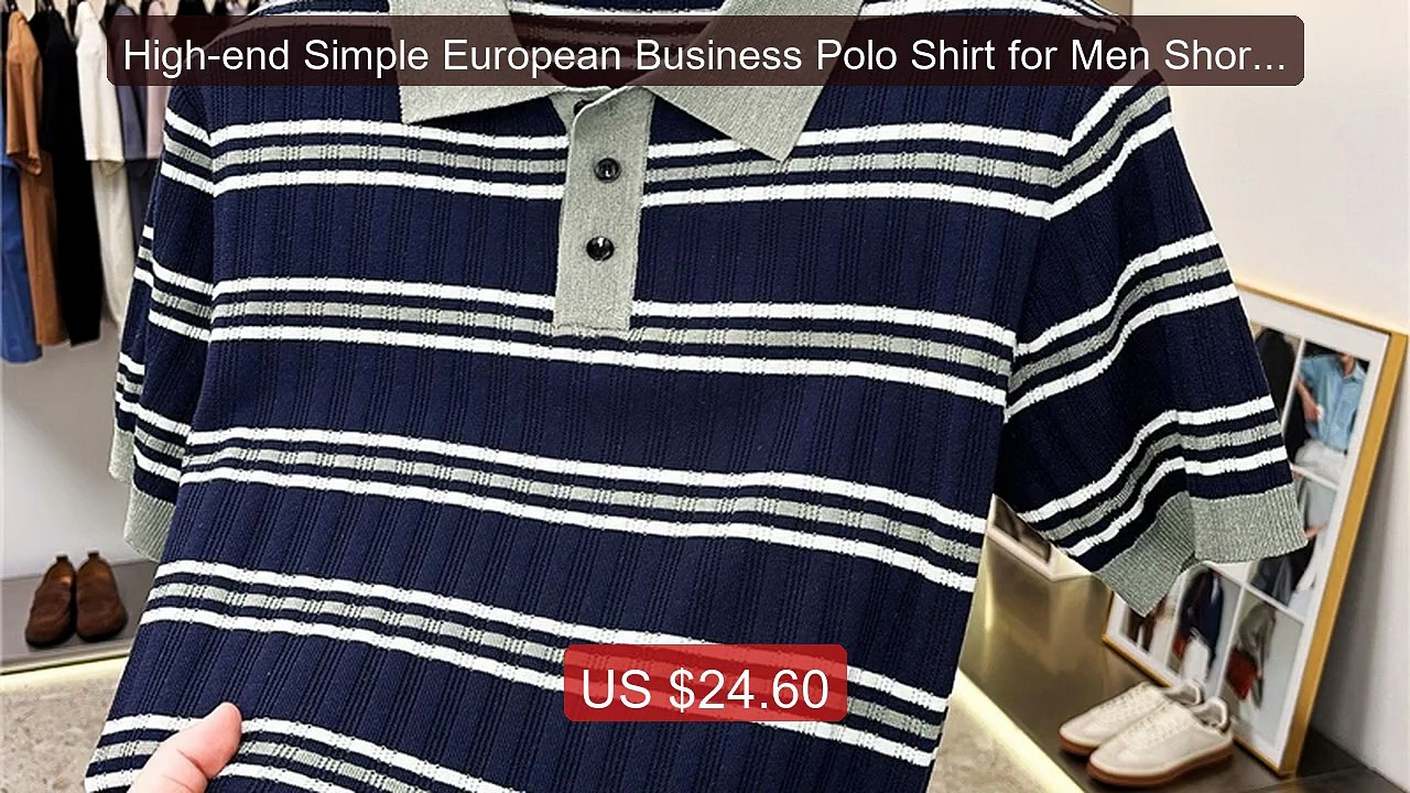 High-end Simple European Business Polo Shirt for Men Short Sleeve ... -- Best Deal 2026 | Shop Now!