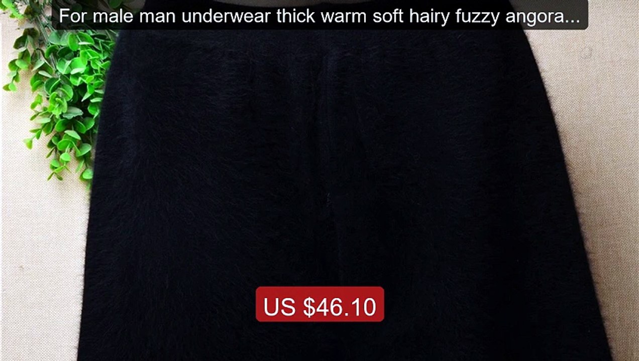 For male man underwear thick warm soft hairy fuzzy angora rabbit h... -- Best Deal 2026 | Shop Now!