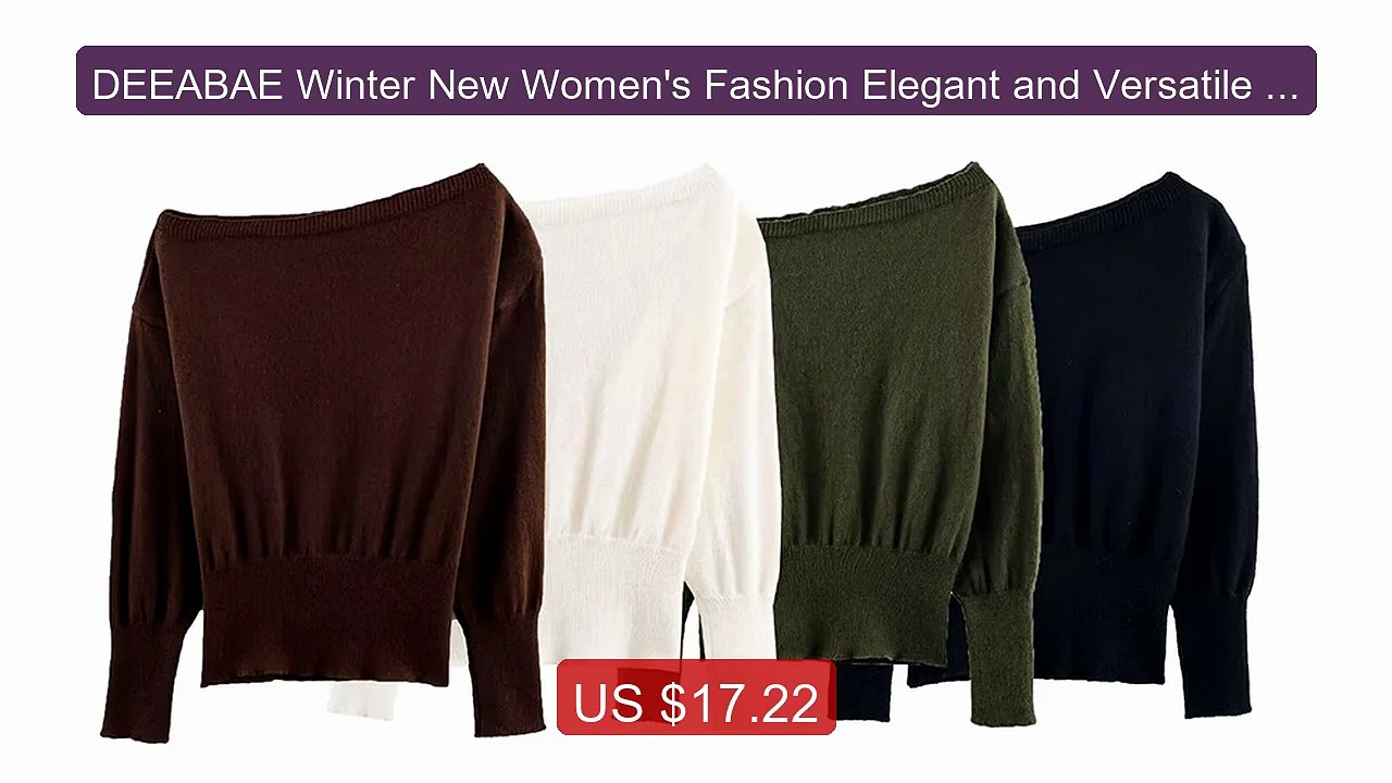 DEEABAE Winter New Women's Fashion Elegant and Versatile One Collar... -- Top Rated 2026 | Buy Now!