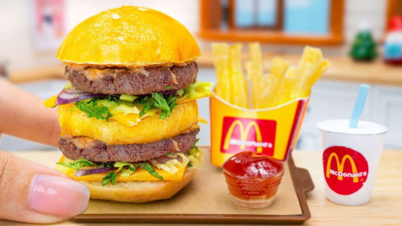 Make Miniature McDonalds Big Mac Meal in Mini K...