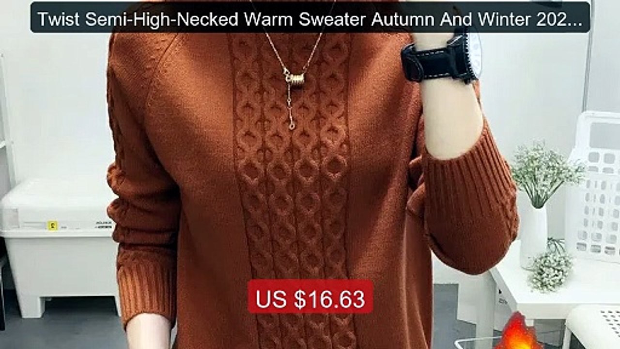 Twist Semi-High-Necked Warm Sweater Autumn And Winter 2024 New... -- Best Buy 2026 | Great Quality!