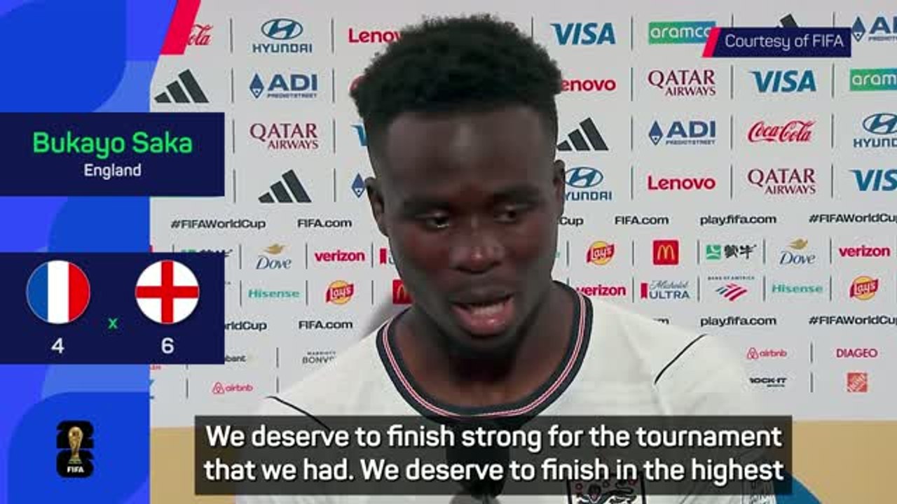 Saka celebrates 'incredible' hat-trick as England finish third