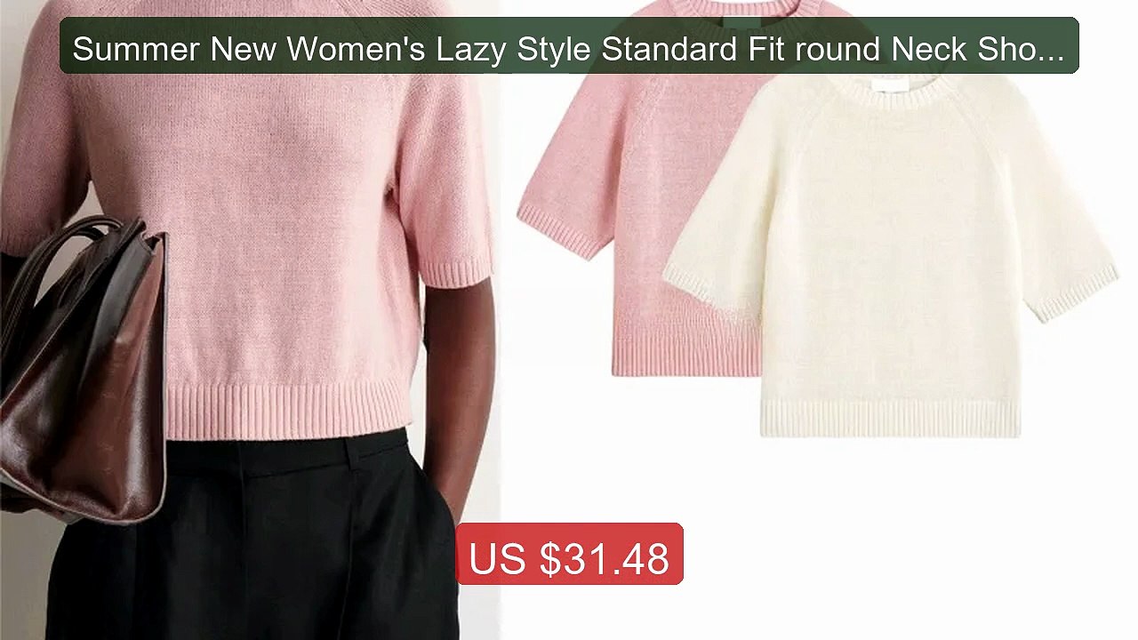 Summer New Women's Lazy Style Standard Fit round Neck Short S... -- Amazing Value 2026 | Must Have!