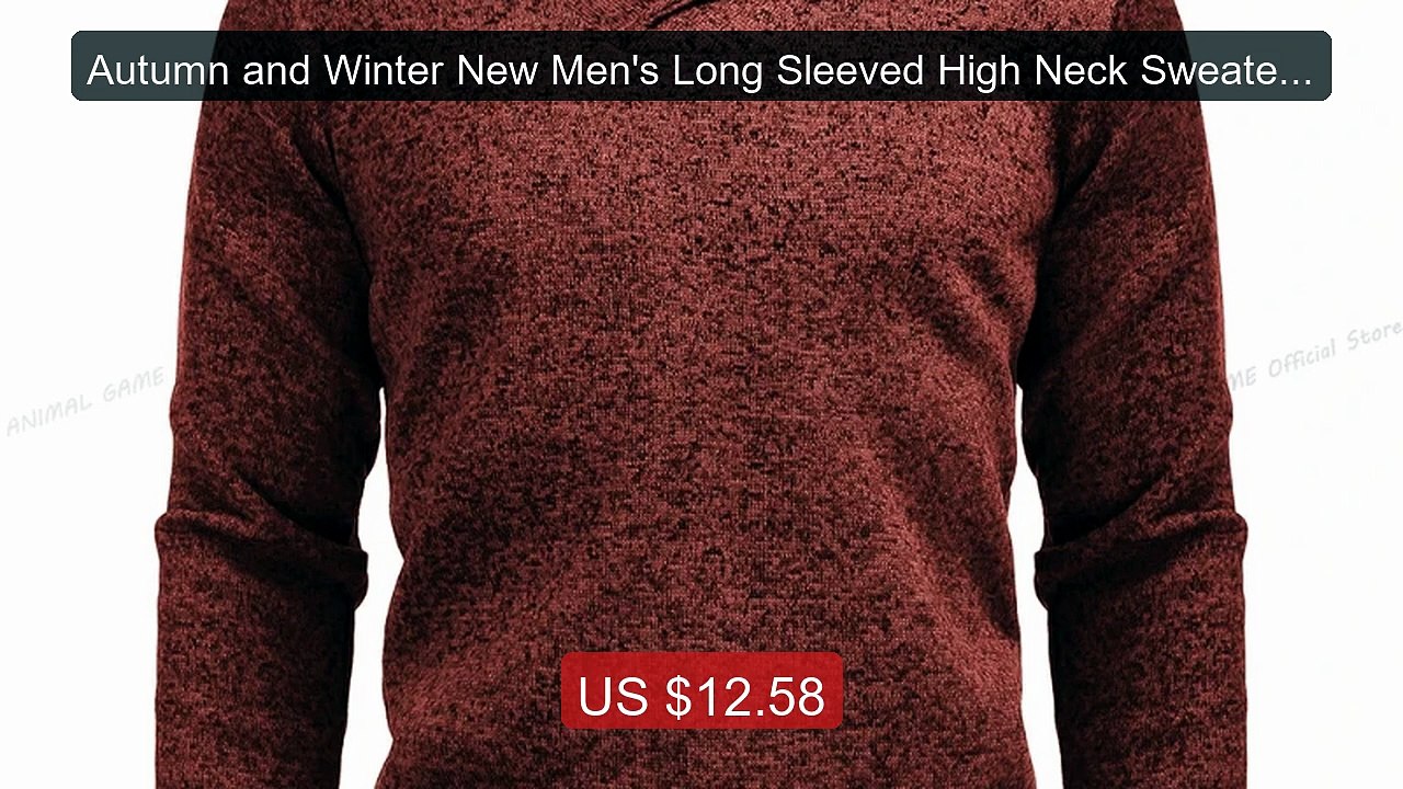 Autumn and Winter New Men's Long Sleeved High Neck Sweater Casual S... -- Top Rated 2026 | Buy Now!