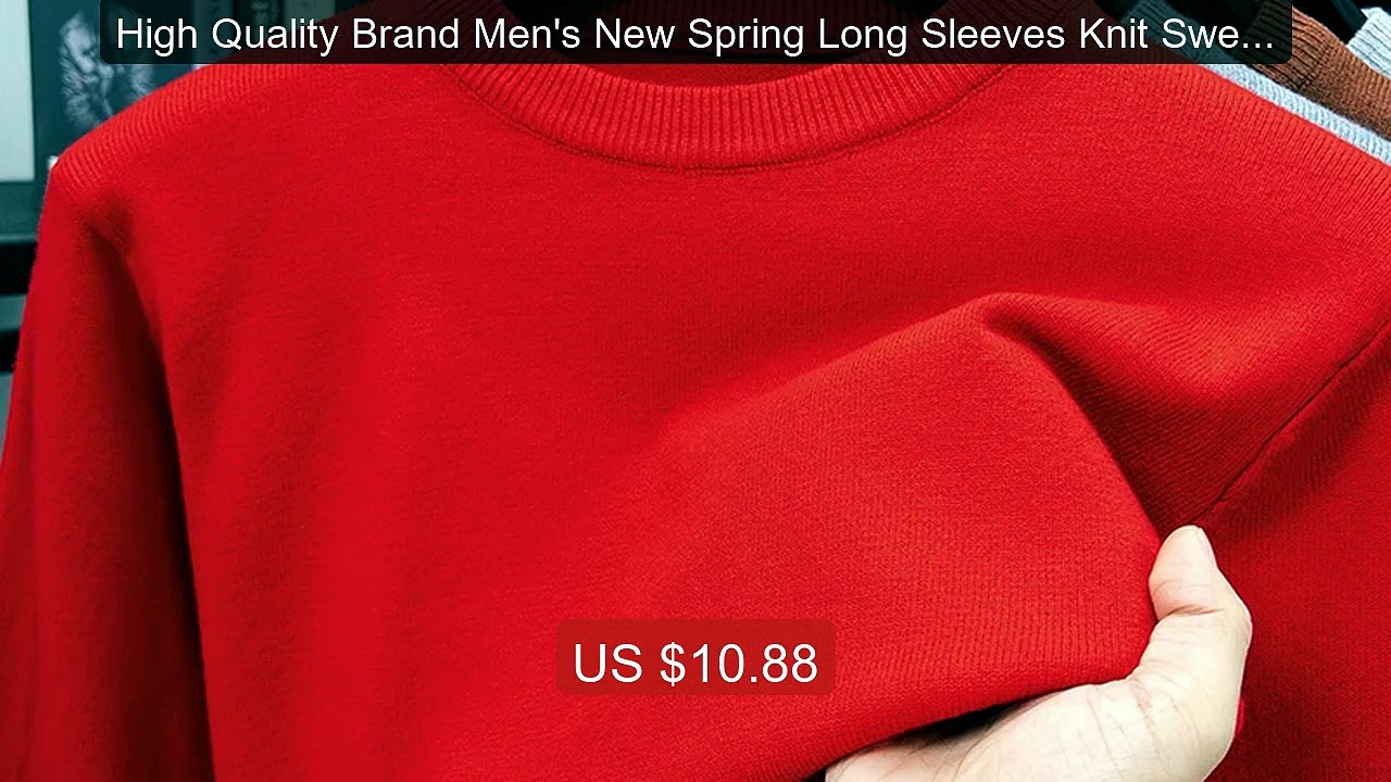 High Quality Brand Men's New Spring Long Sleeves Knit Sweater ... -- Best Buy 2026 | Great Quality!