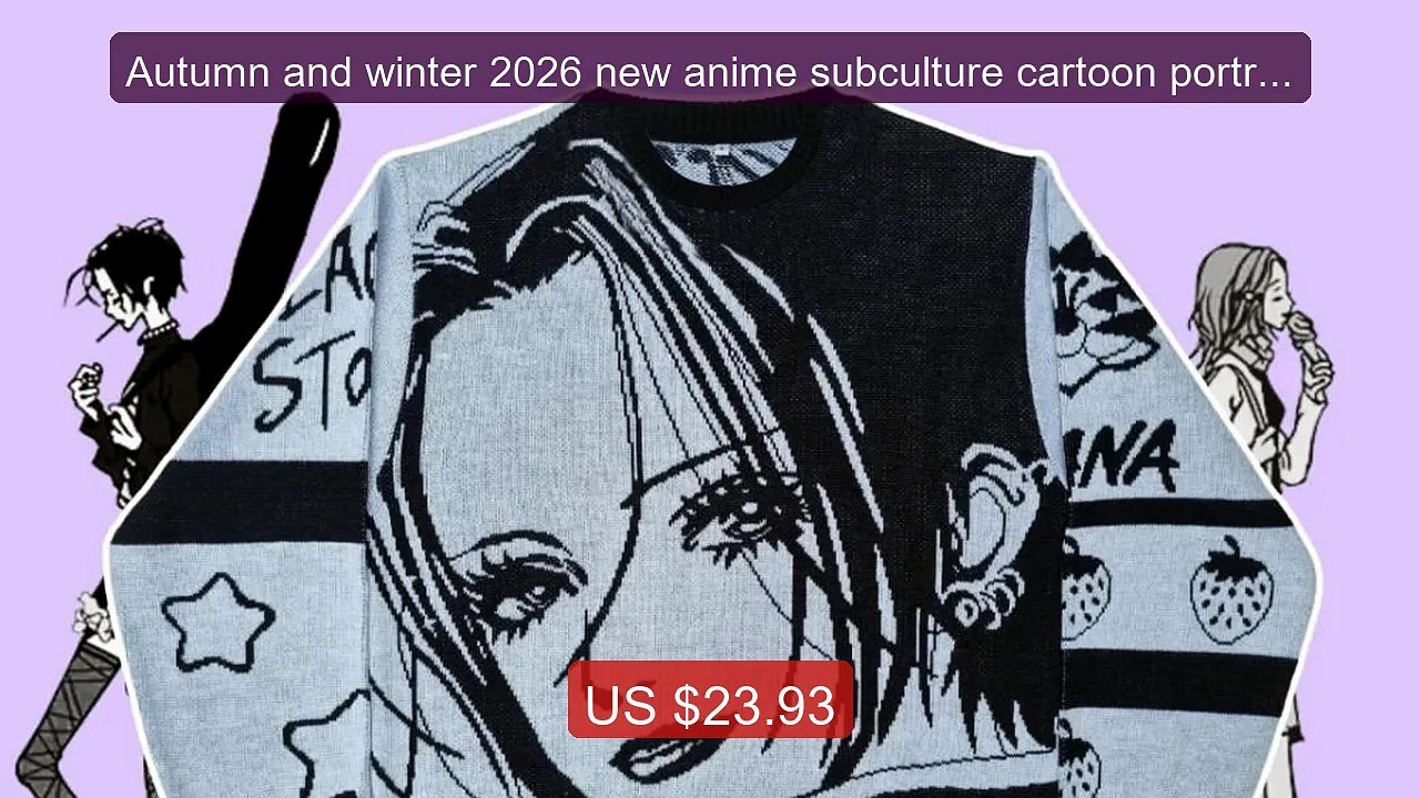 Autumn and winter 2026 new anime subculture cartoon portrait ... -- Amazing Value 2026 | Must Have!