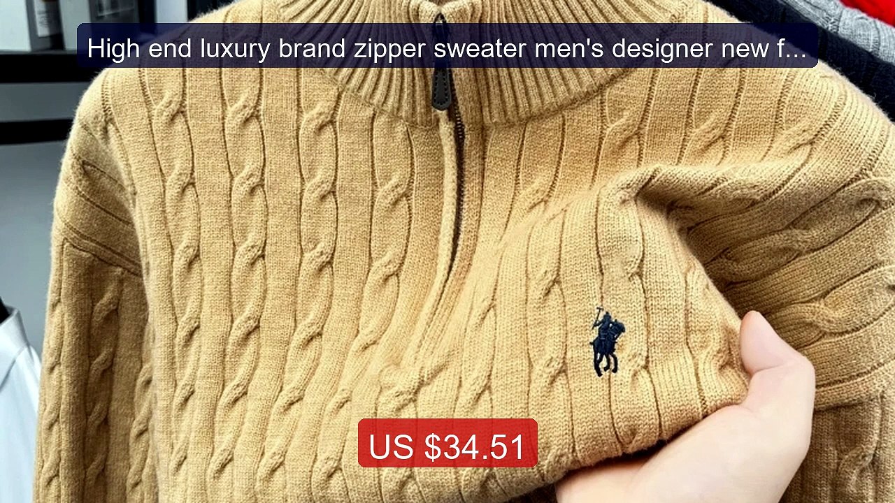 High end luxury brand zipper sweater men's designer new fashio... -- Hot Deal 2026 | Limited Offer!