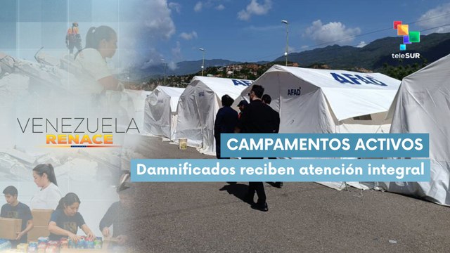 Habilitan campamento en Maiquetía para damnificados tras los dobles terremotos 