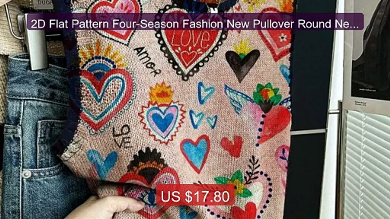 2D Flat Pattern Four-Season Fashion New Pullover Round Neck Vest Wo... -- Top Rated 2026 | Buy Now!