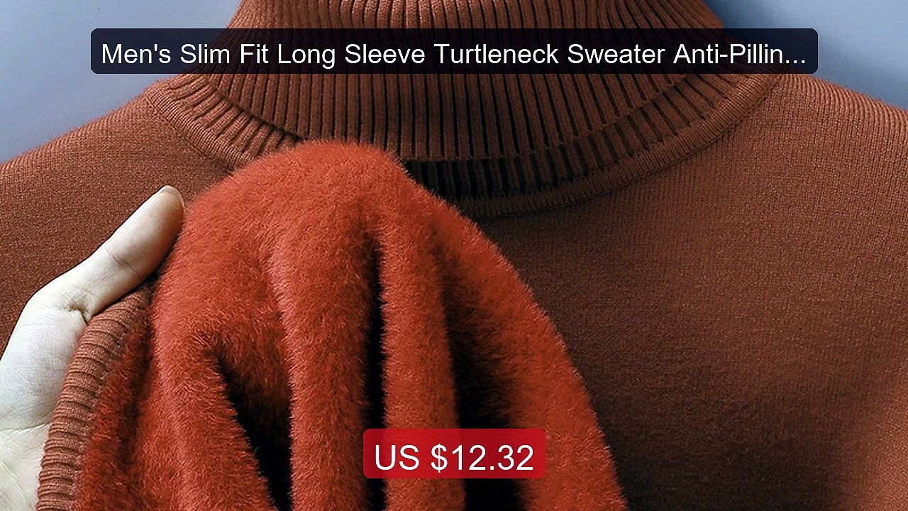 Men's Slim Fit Long Sleeve Turtleneck Sweater Anti-Pilling Hig... -- Hot Deal 2026 | Limited Offer!