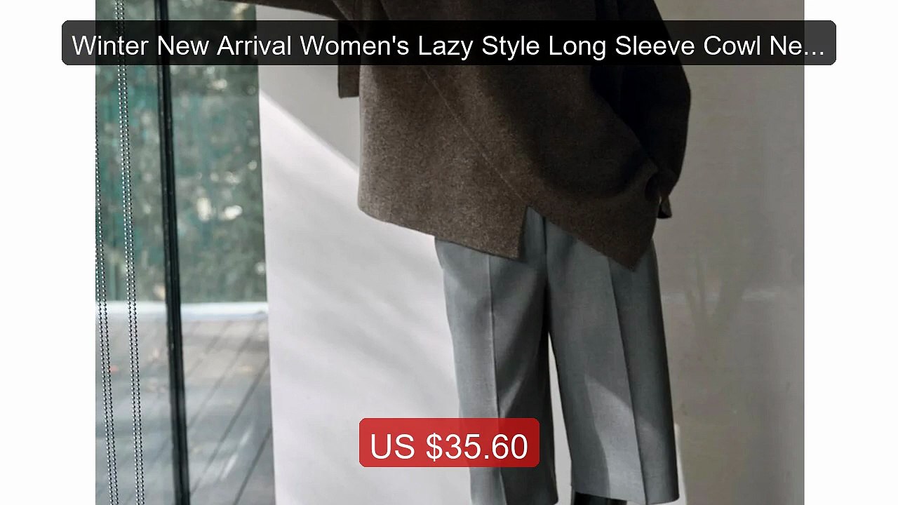 Winter New Arrival Women's Lazy Style Long Sleeve Cowl Neck Kn... -- Hot Deal 2026 | Limited Offer!