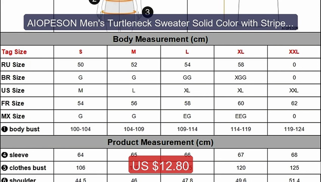 AIOPESON Men's Turtleneck Sweater Solid Color with Striped Pul... -- Best Buy 2026 | Great Quality!
