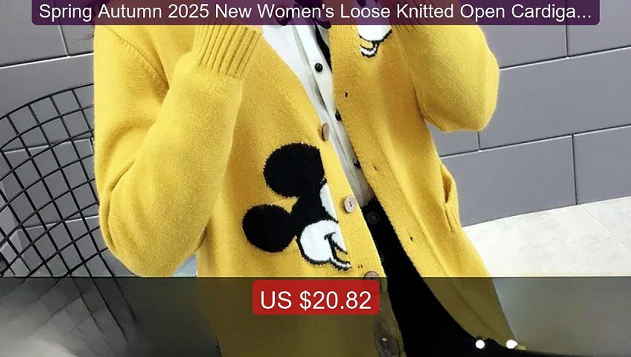 Spring Autumn 2025 New Women's Loose Knitted Open Cardigan ... -- Top Pick 2026 | Unbeatable Price!