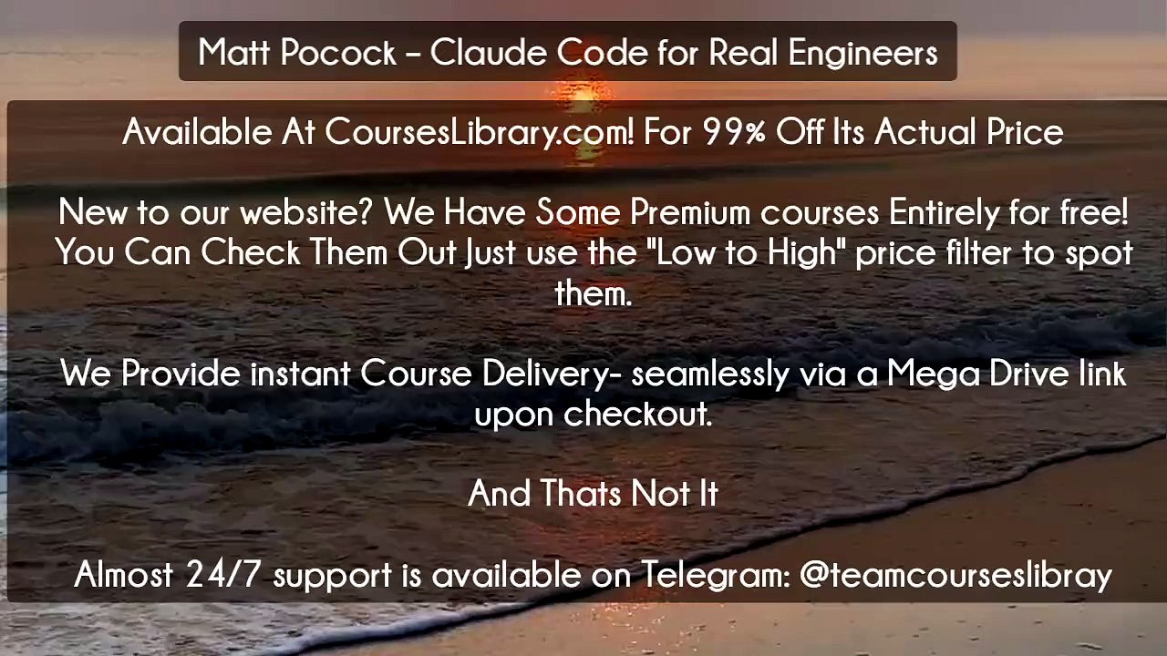 (Courseslibrary.com)Matt Pocock – Claude Code for Real Engineers
