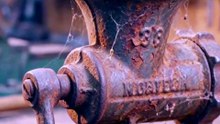 Rusty Cast Iron Meat Grinder Restoration! 🥩