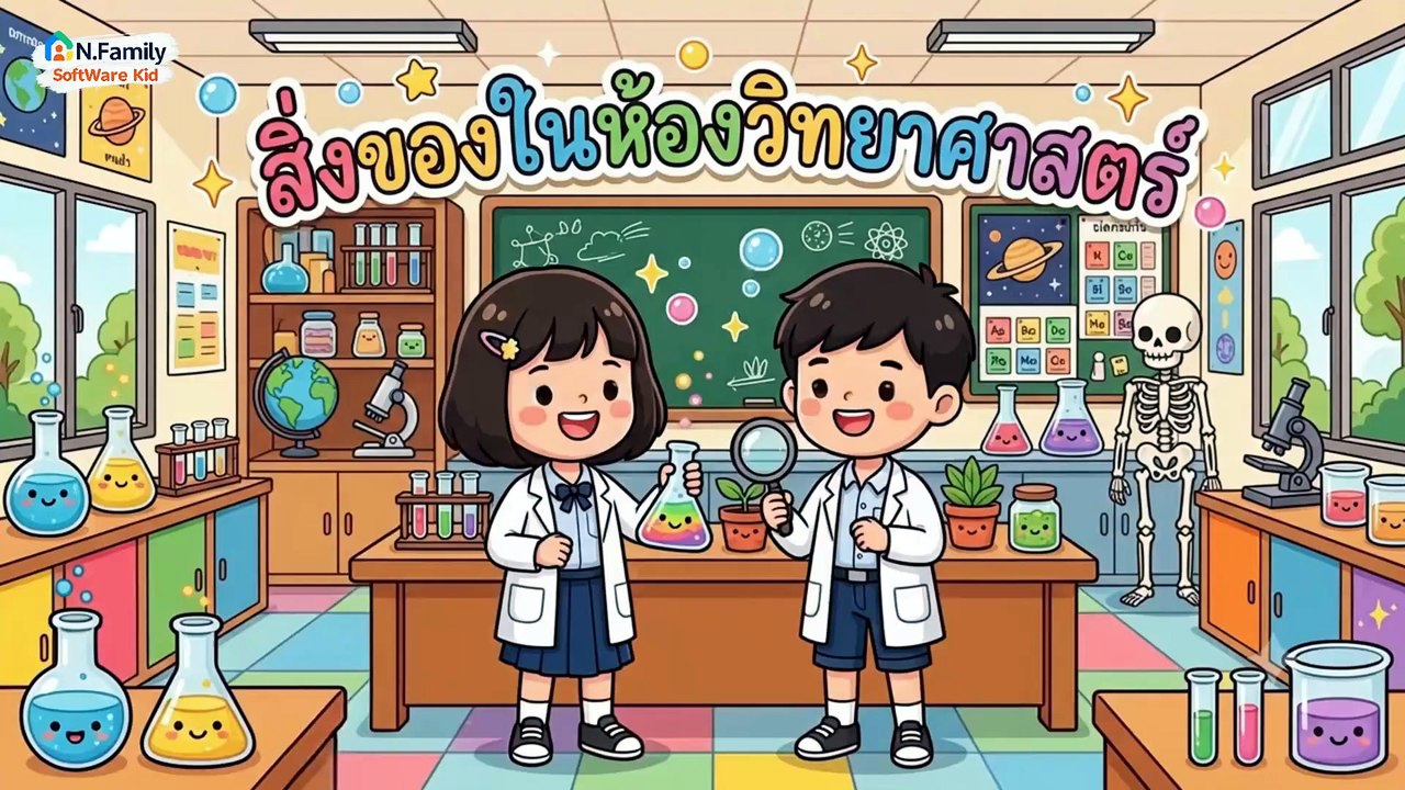 สิ่งของในห้องวิทยาศาสตร์ พัฒนาการเรียนรู้เด็ก