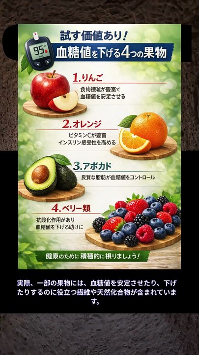 試してみる価値がある、血糖値を下げることができる4つの果物